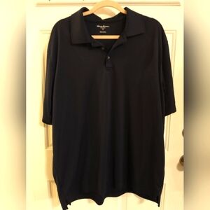 TOMMY ARMOUR Mens size XXL Dri-Logic Short Sleeve Navy Blue Polo Golf Shirt